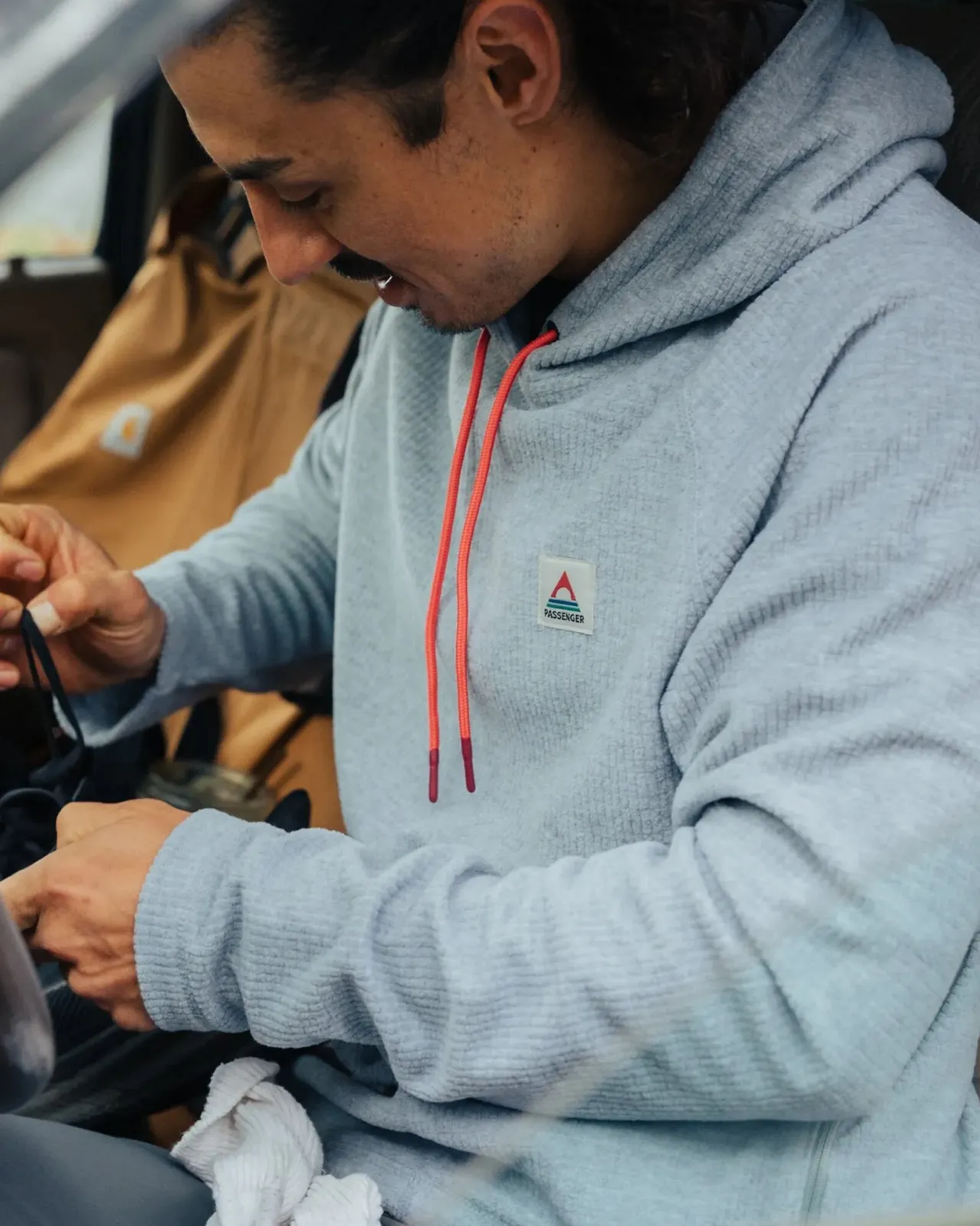 point_recycelter_grid_polar_fleece_kapuzenpullover___graumeliert_2.webp Discount Point recycelter Grid Polar Fleece Kapuzenpullover - Herren Kapuzenpullover & Sweatshirts | Oberteile