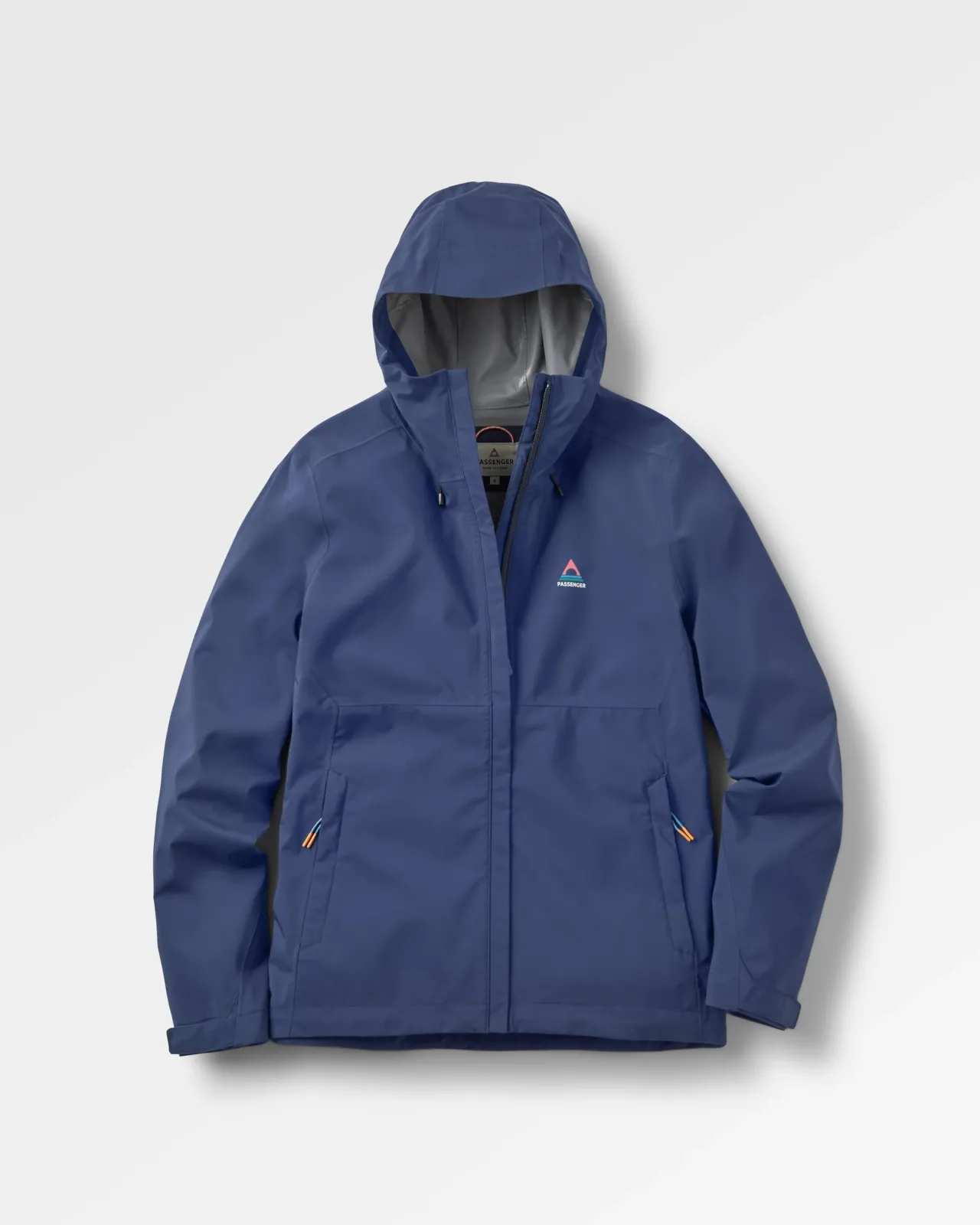 Sale Rainstorm recycelte wasserdichte Jacke - Tiefes Marineblau Damen Wasserdicht | Oberteile