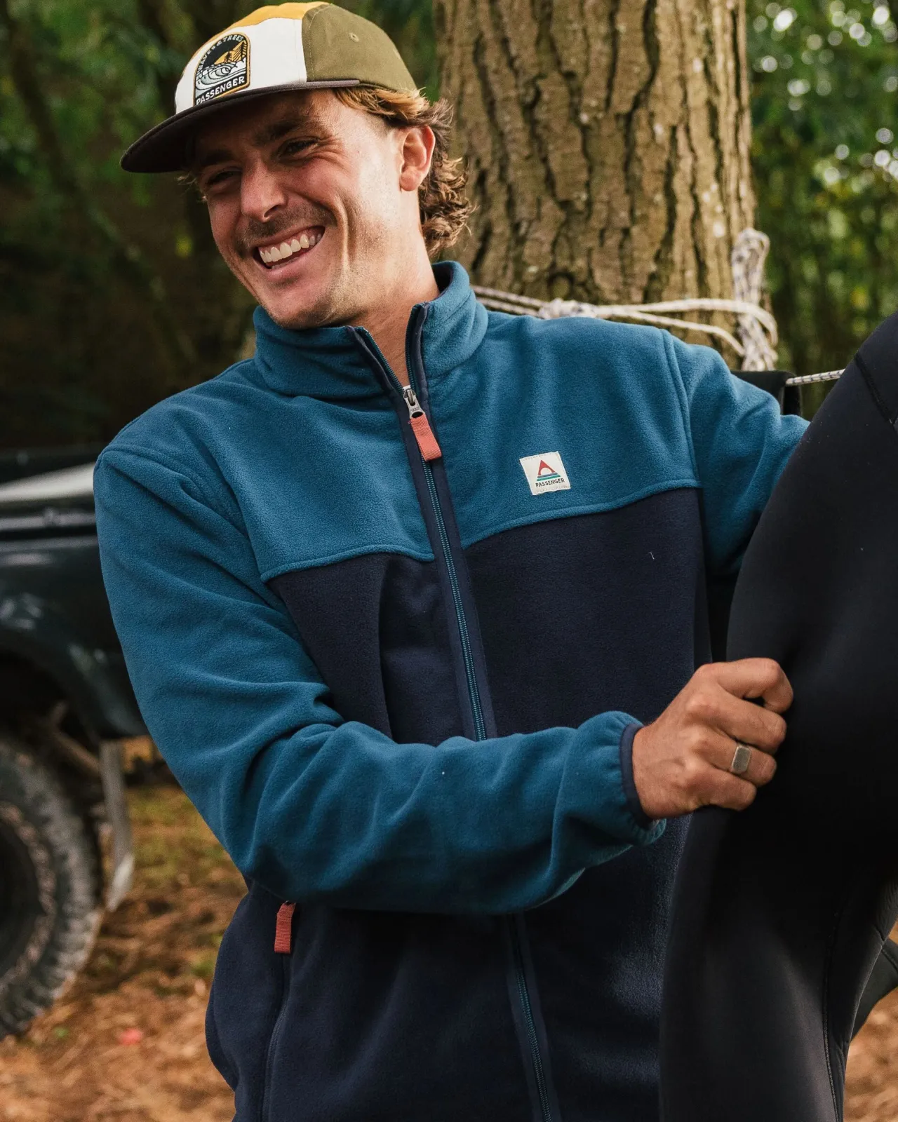 Store Ridge 2.0 Full Zip Recyceltes Polar-Fleece - Gezeitenblau/Sattes Marineblau Herren Fleece | Fleece