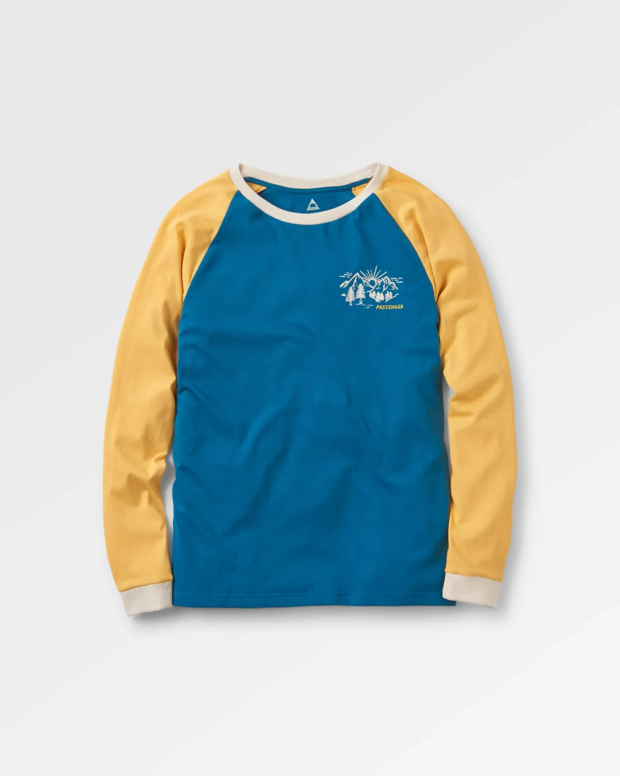 Online Riser 2.0 recyceltes Baumwoll-Langarmshirt - Blaue Koralle Damen Oberteile & T-shirts