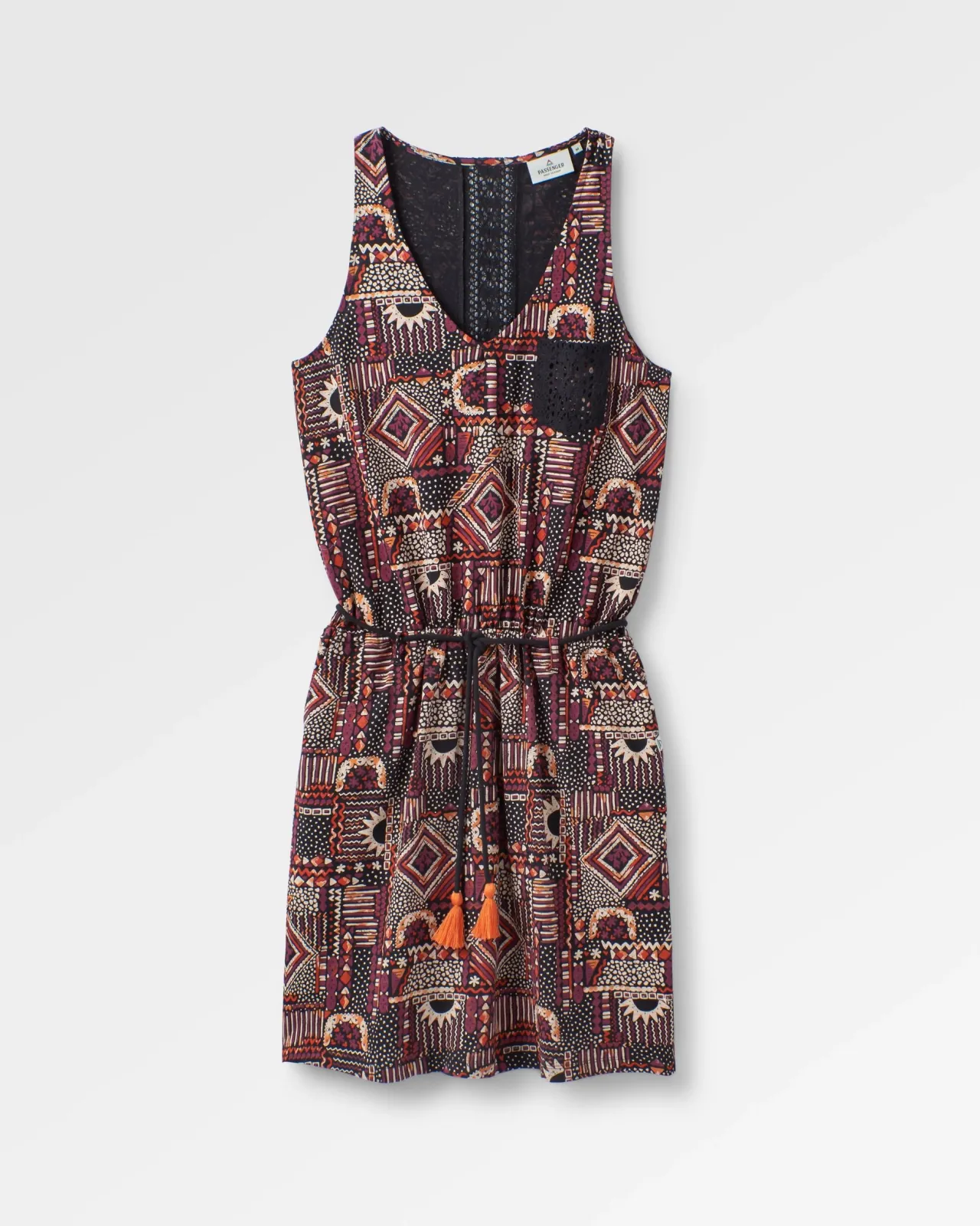 Online Rivergate recyceltes Baumwollkleid - Vintage Patchwork Schwarz/Mehrfarbig Damen Kleider & Röcke