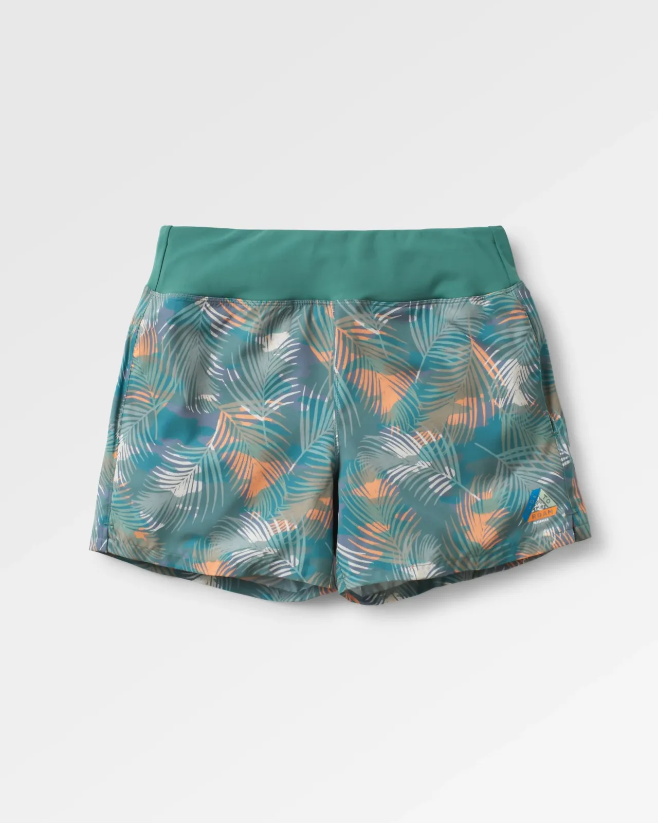 Online Roundtrip Recycelte Allzweck-Trail-Shorts - Palm Camo Tiefsee Damen Kurze Hosen | Hosen