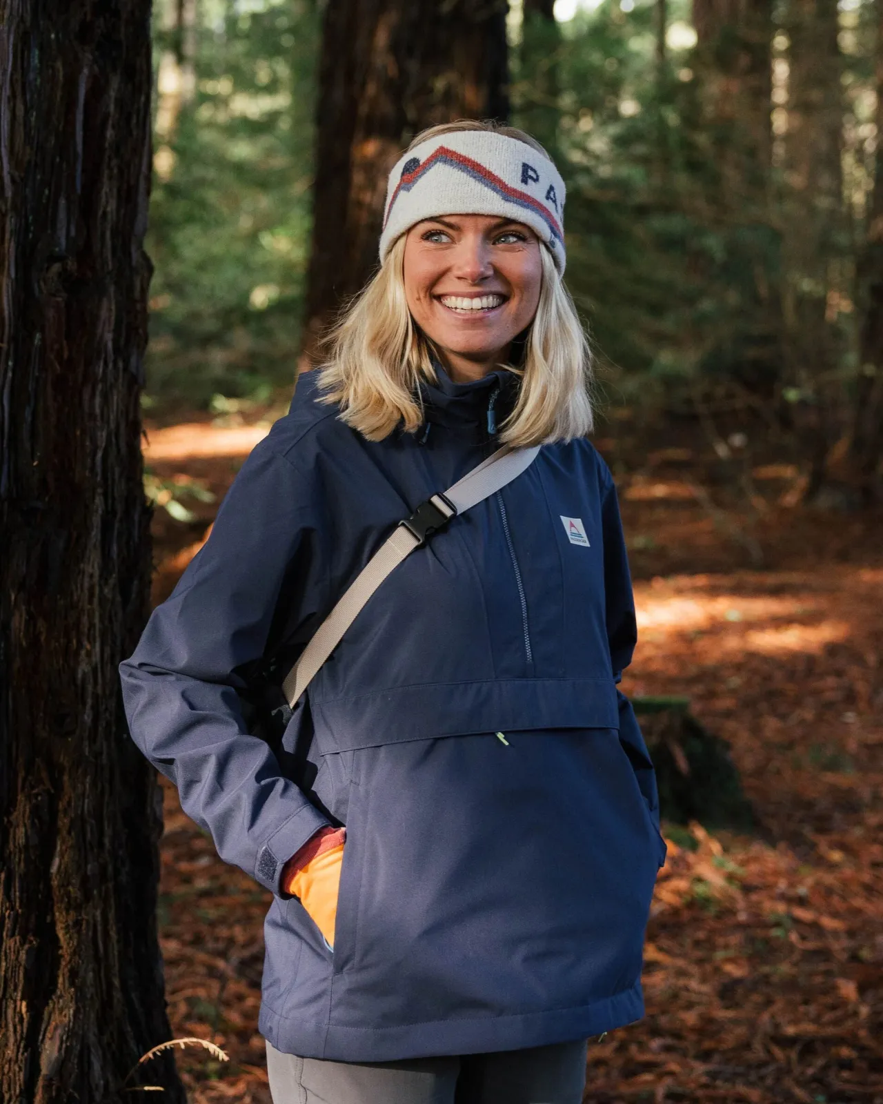 New Skyline Recycelte Wasserabweisender Smock - Tiefes Marineblau Damen Wasserdicht | Oberteile