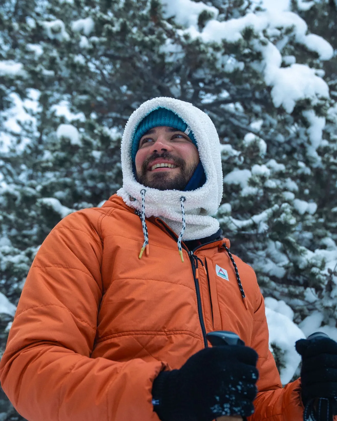 Outlet Snowdrift recyceltes Polarfleece Kapuzenpullover - Herren Schals | Mützen