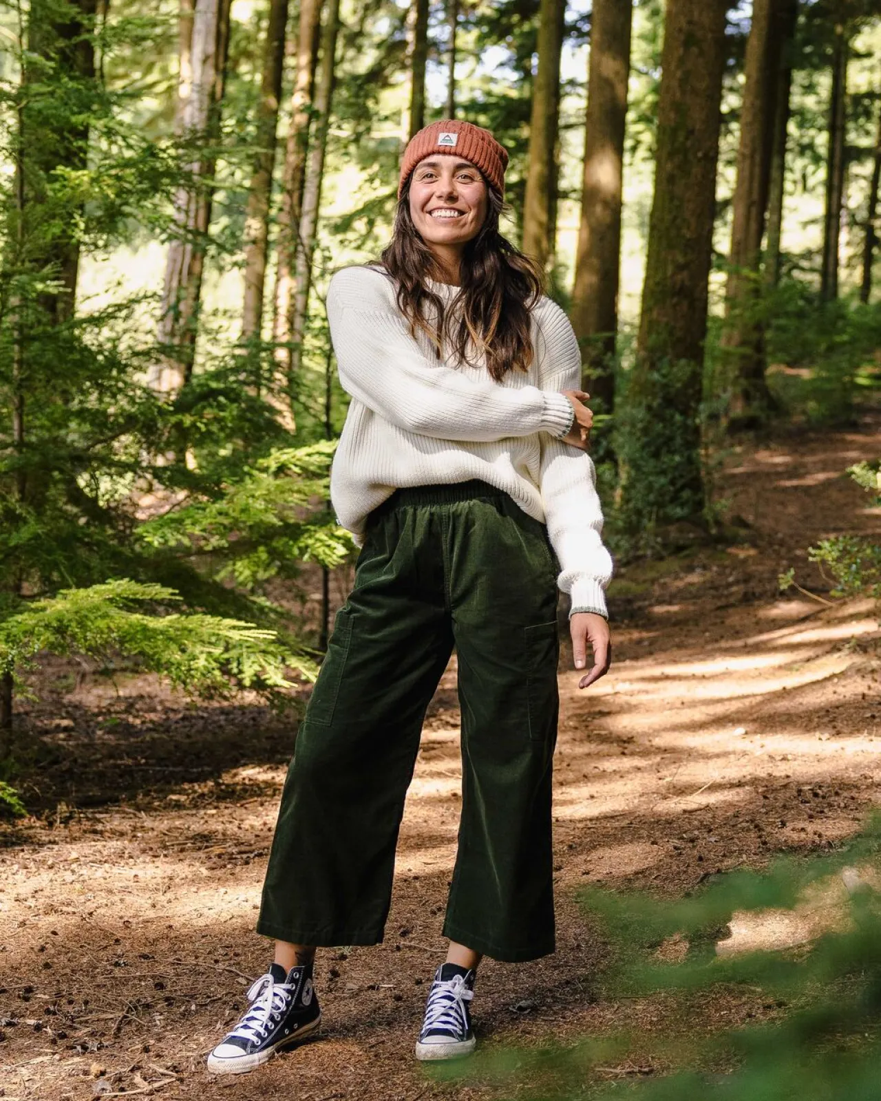 soemday__biocordcrop_top__tannengrn_3.webp Clearance Soemday 2.0 Bio-Cord-Crop Top - Damen Latzhosen & Hosen