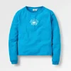 New Sunburst Recycelter Sweatshirt - Blauer Pool Damen Kapuzenpullover & Sweatshirts