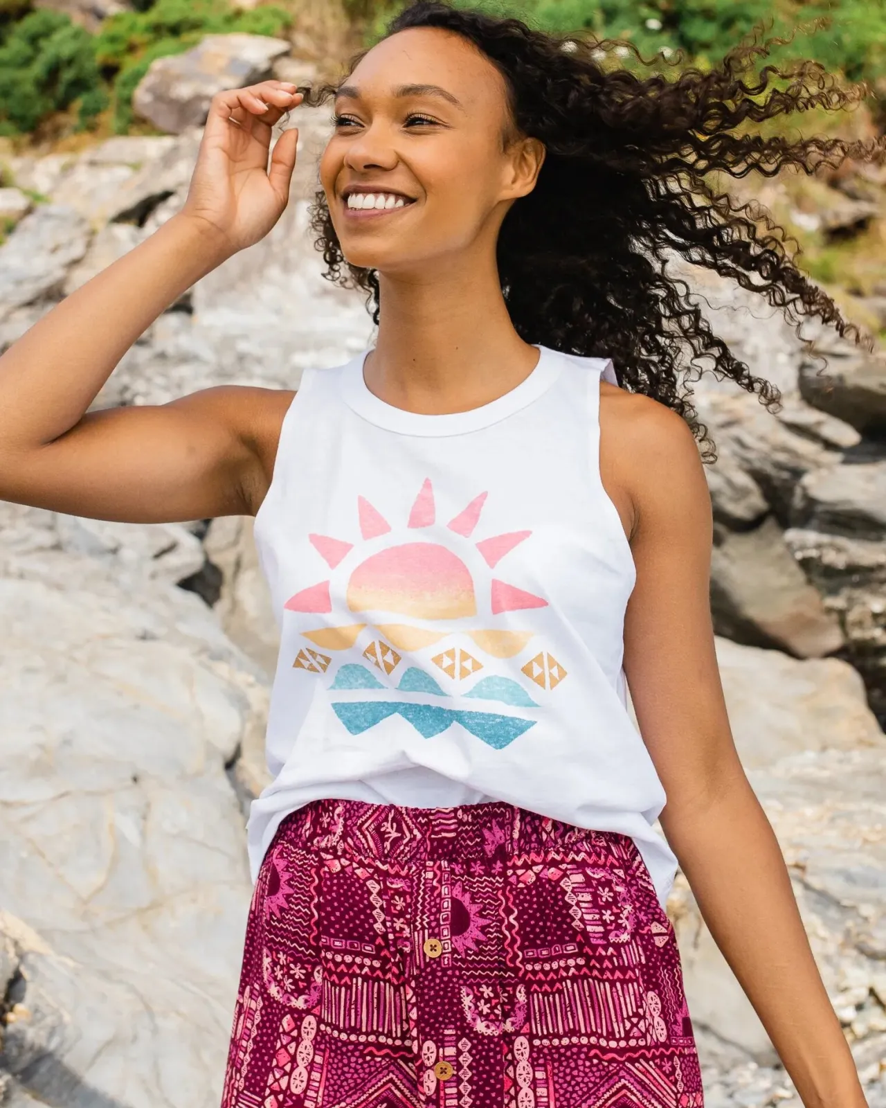 Clearance Sunray Recycelte Baumwollweste - Damen Tanktops | Oberteile & T-shirts