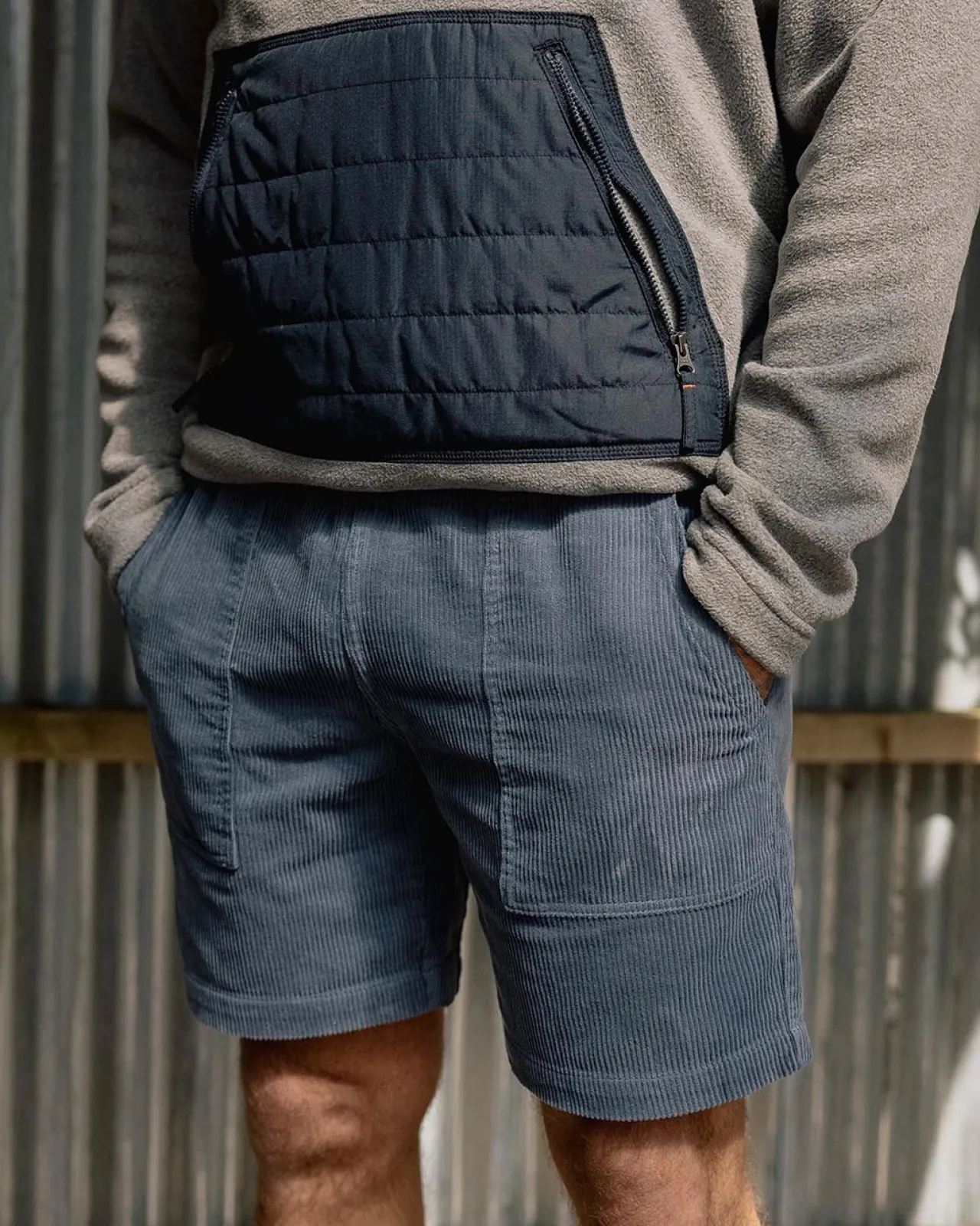 topanga_cordshort__steinblau_2.webp New Topanga Cord-Short - Herren Kurze Hosen