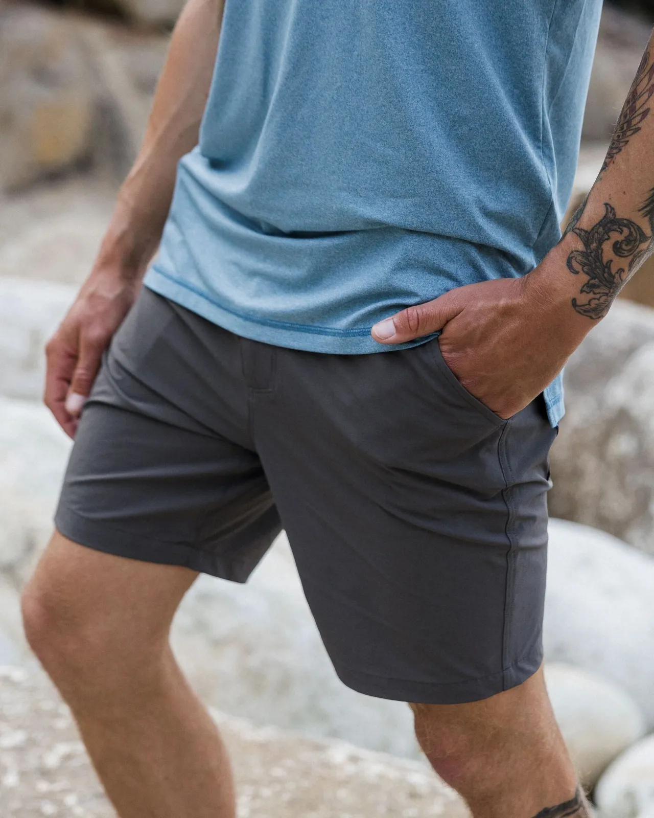 trail_shorts__holzkohle_4.webp Hot 365 Trail Shorts - Herren Kurze Hosen | Hosen