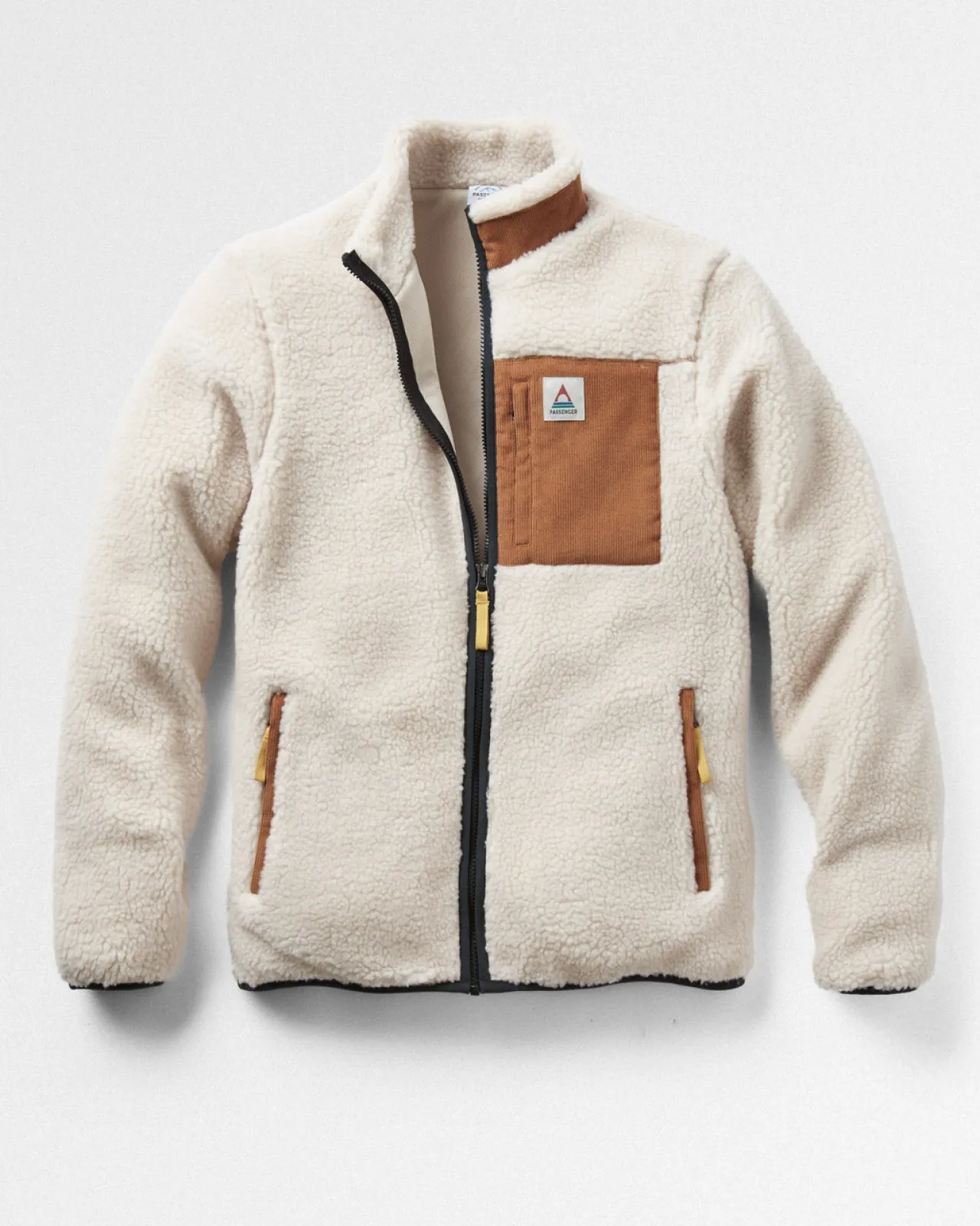 Best Sale Trekker Recyceltes Tiefflor-Sherpa-Fleece - Warmer Elfenbein Herren Fleece | Fleece