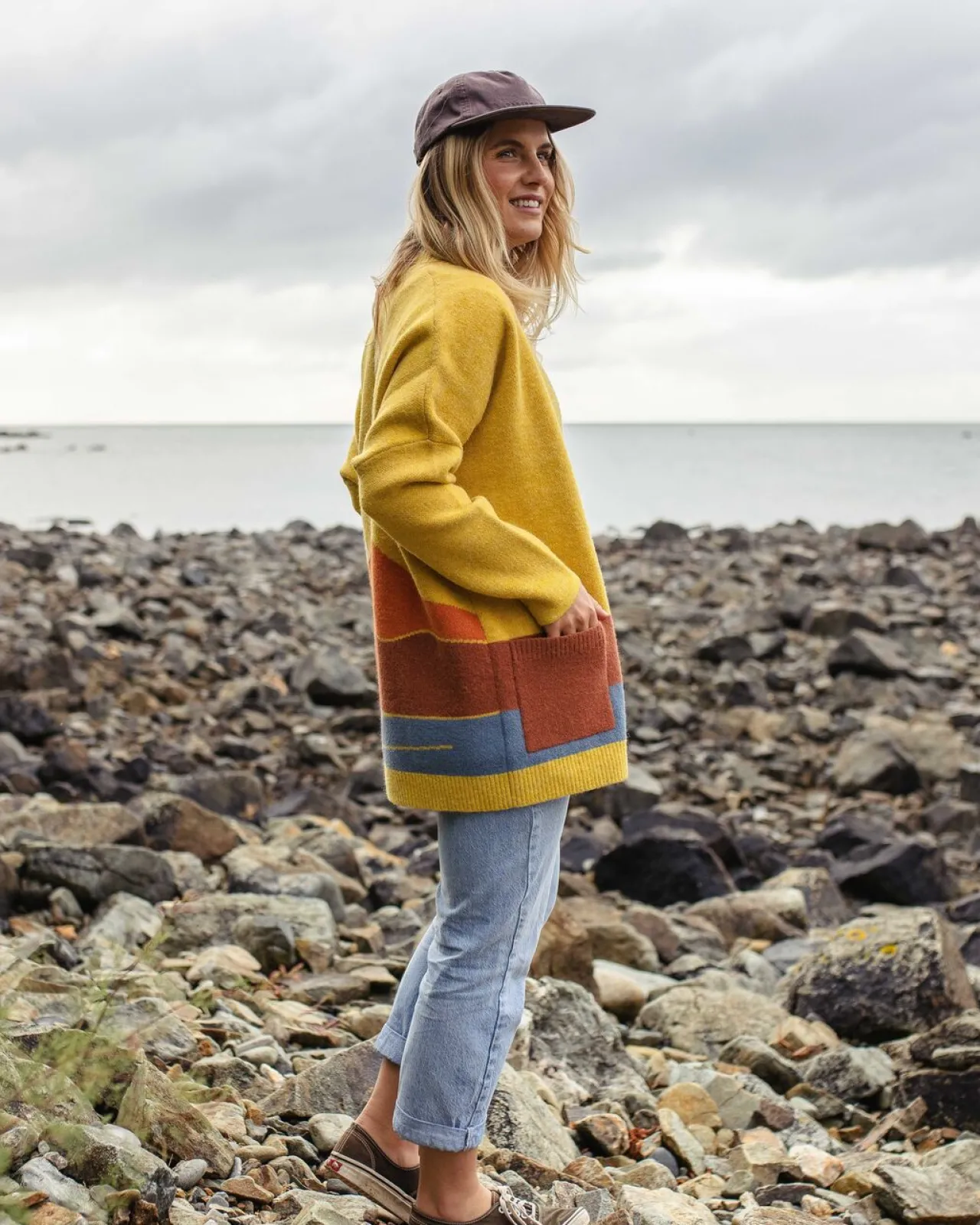 vista_recycelter_strickcardigan__bernsteingold_6.webp New Vista Recycelter Strickcardigan - Damen Strickwaren