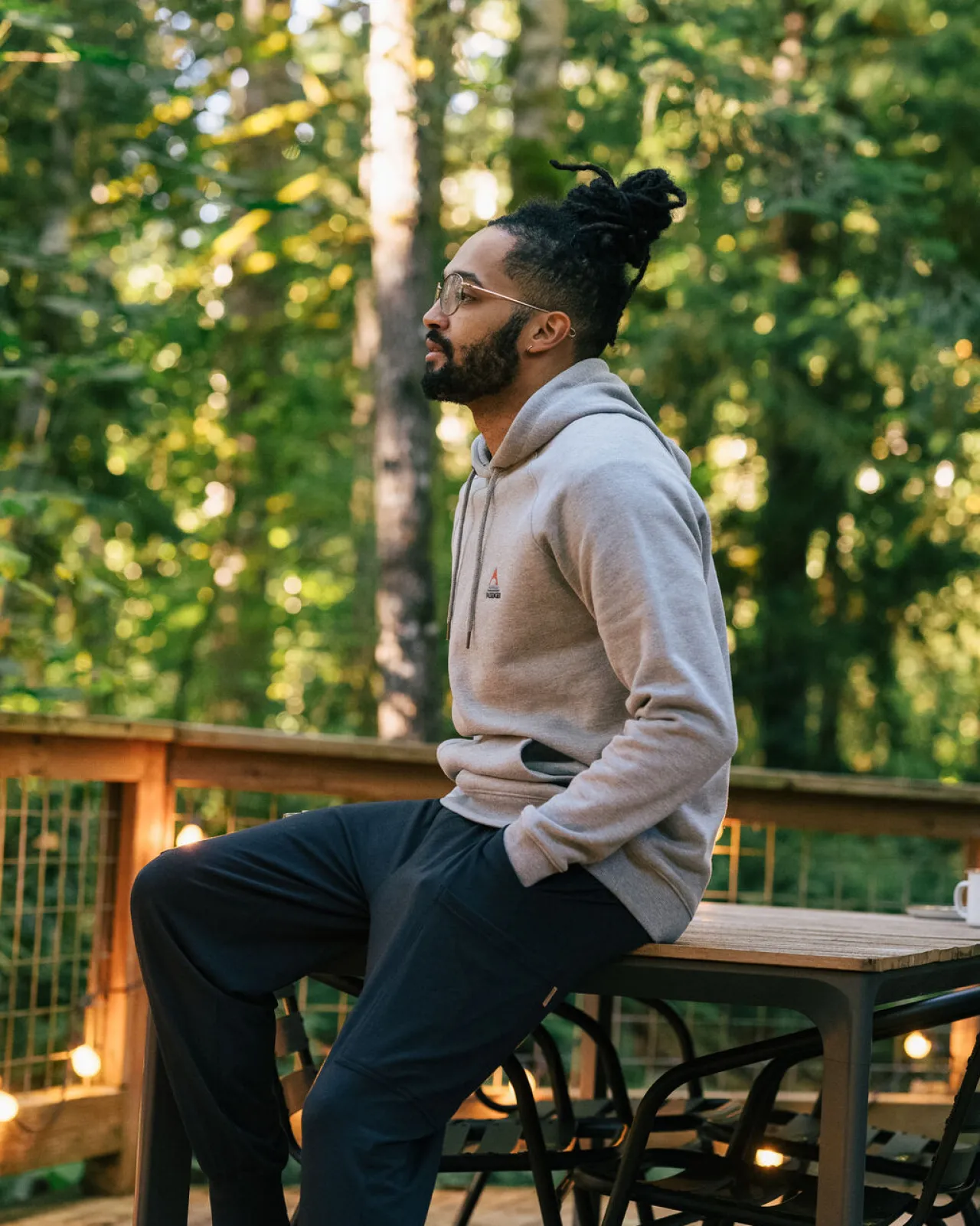 vita_biobaumwollhoodie__graumeliert_3.webp Hot Vita Bio-Baumwoll-Hoodie - Herren Kapuzenpullover & Sweatshirts