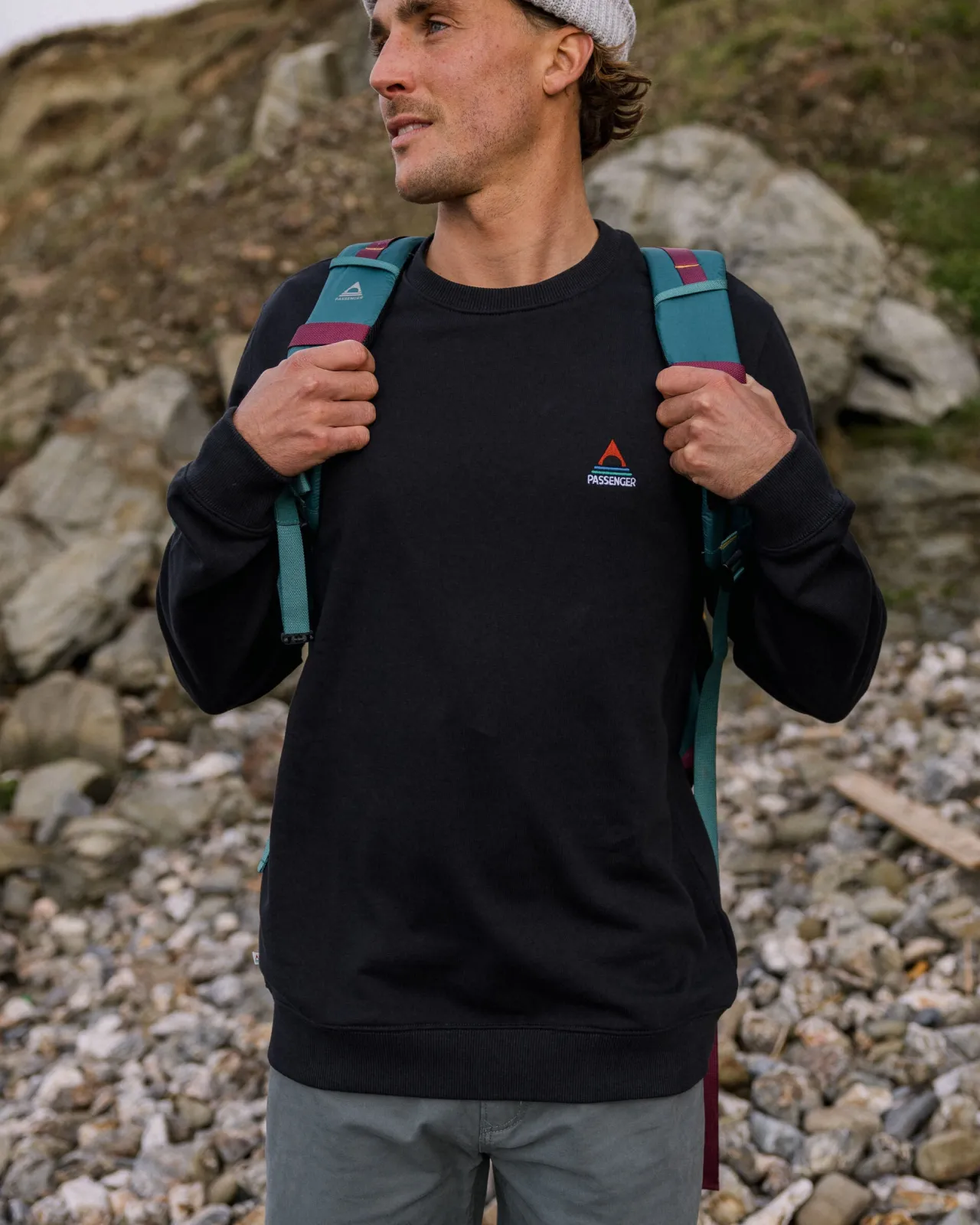 vita_biobaumwollsweatshirt__schwarz_2.webp Outlet Vita Bio-Baumwoll-Sweatshirt - Herren Kapuzenpullover & Sweatshirts
