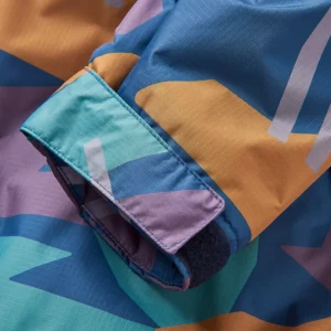 Store Waves Recycelter Sherpa Gefütterter Surf Poncho - Tiefblaues Camo Surf-ponchos | Surf-ponchos