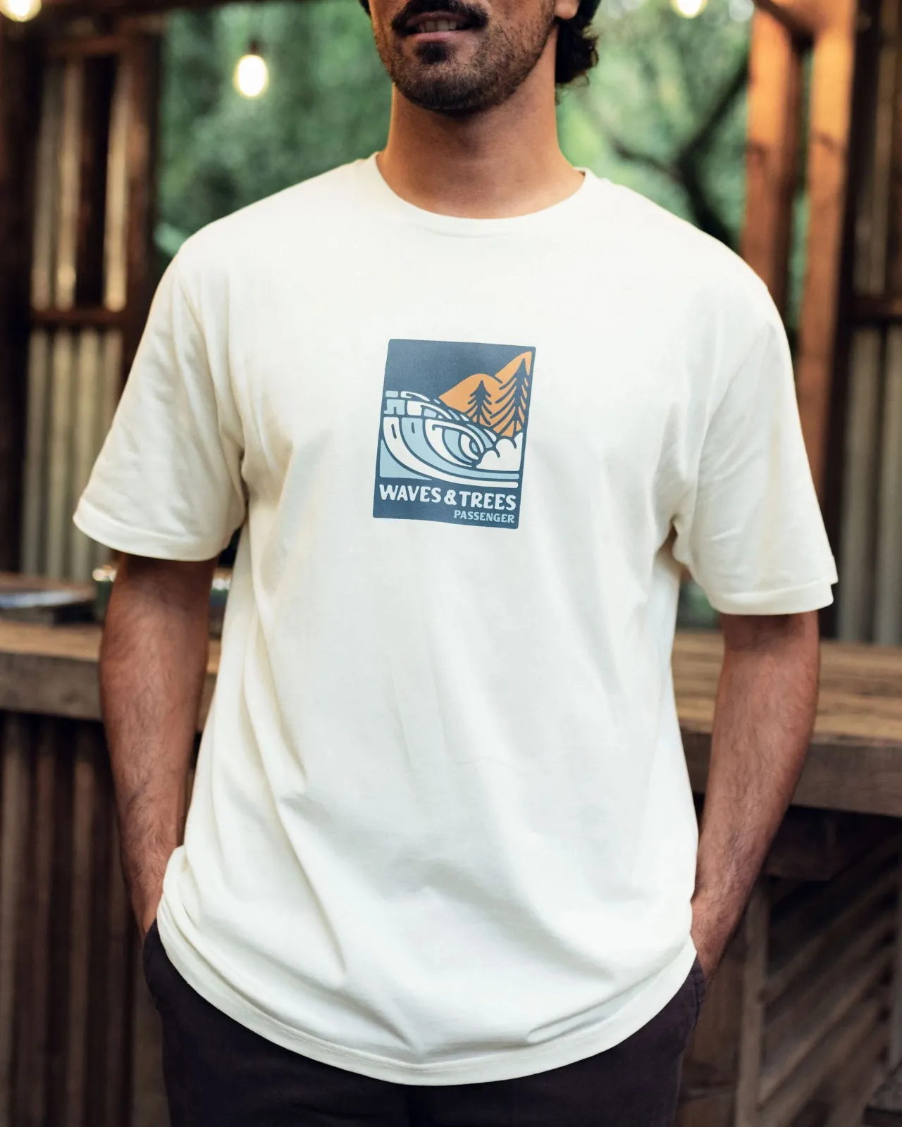 Best Sale Waves u0026 Trees Bio-Baumwoll-T-Shirt - Herren T-shirts & Tanktops