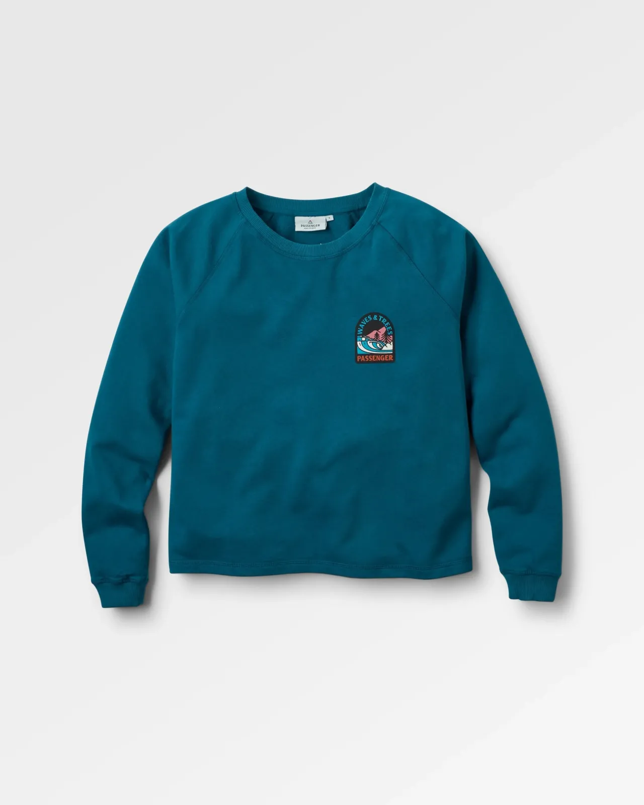 Outlet Waves u0026 Trees Recyceltes Baumwoll-Sweatshirt - Damen Kapuzenpullover & Sweatshirts