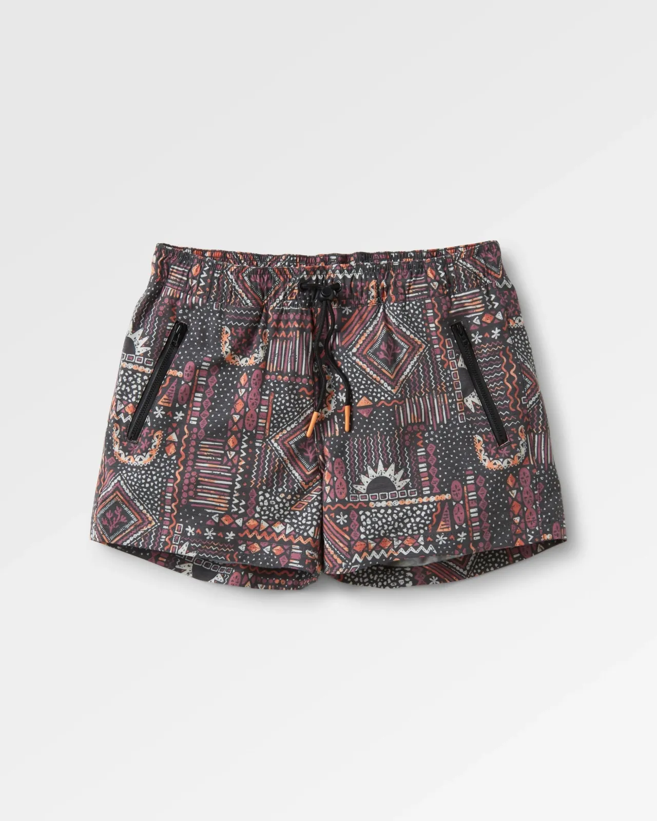 Best Sale Way Out Recycelte Allzweck-Shorts - Vintage Patchwork Schwarz/Mehrfarbig Damen Kurze Hosen